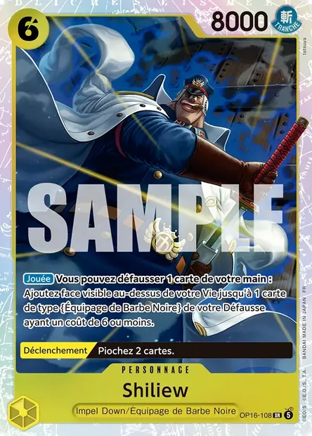 Shiliew, carte One Piece OP16-108 — extension L'HEURE DE LA BATAILLE DÉCISIVE