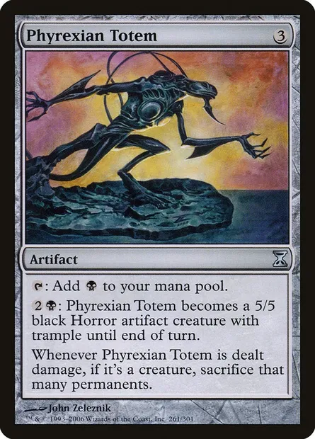 Phyrexian Totem, Magic card TSP 261 — Time Spiral set