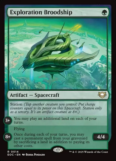 Exploration Broodship, Magic card EOC 14 — Edge of Eternities Commander set