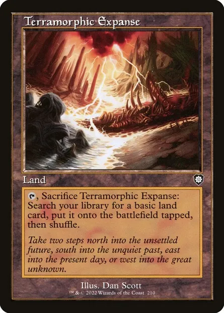 Terramorphic Expanse, Magic card BRC 210 — The Brothers' War Commander set