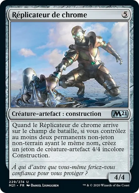 Réplicateur de chrome, carte Magic M21 229 — extension Core Set 2021