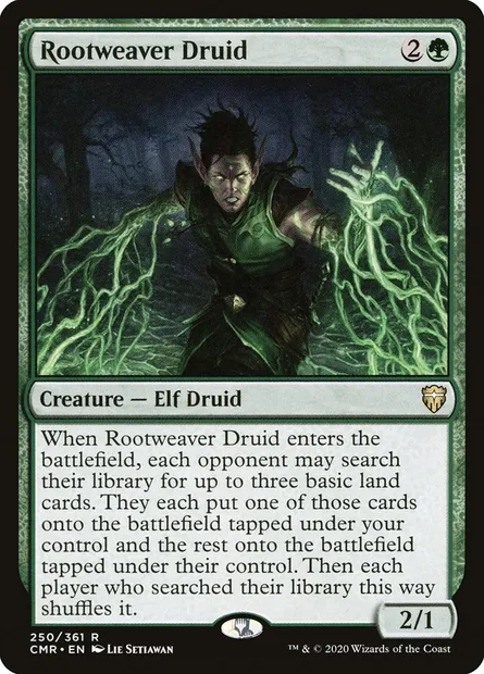 Rootweaver Druid, Magic card CMR 250 — Commander Legends set