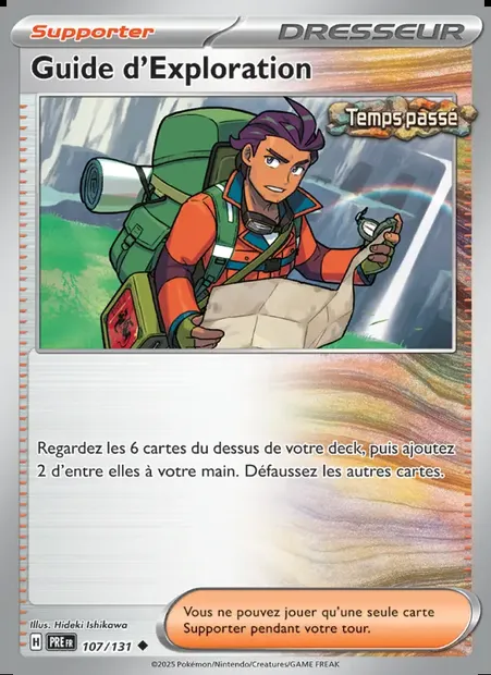 Guide d'Exploration, carte Pokémon PRE 107 — extension Évolutions Prismatiques