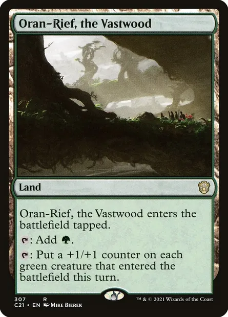 Oran-Rief, the Vastwood, Magic card C21 307 — Commander 2021 set