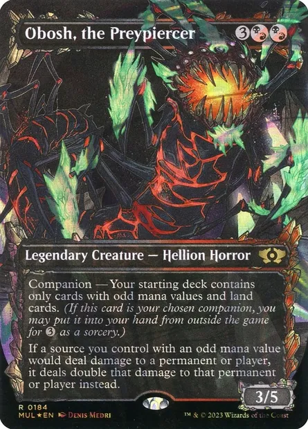 Obosh, le Perce-proie, carte Magic MUL 184 — extension Multiverse Legends
