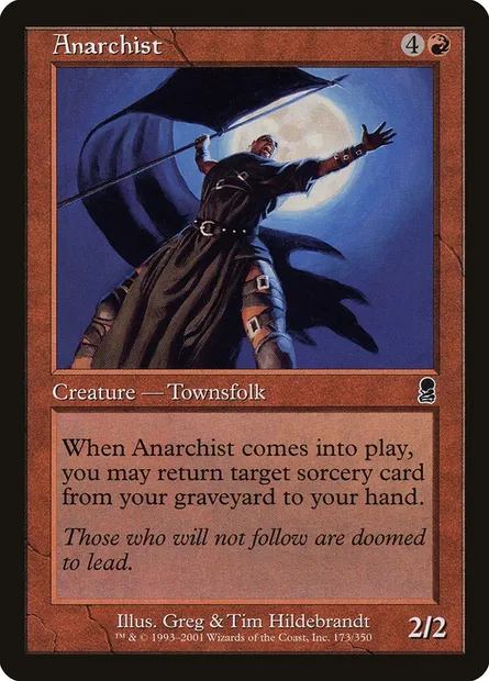 Anarchiste, carte Magic ODY 173 — extension Odyssée
