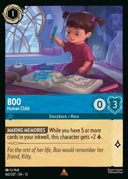 Boo - Human Child, Disney Lorcana card CH13-160 — Attack of the Vine! set