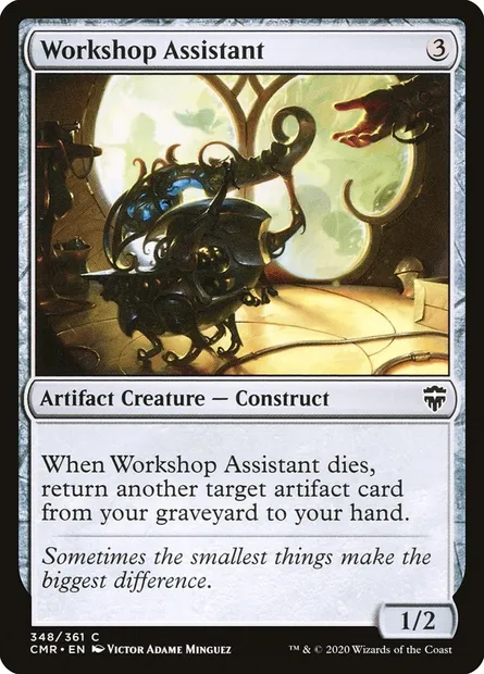 Workshop Assistant, Magic card CMR 348 — Commander Legends set