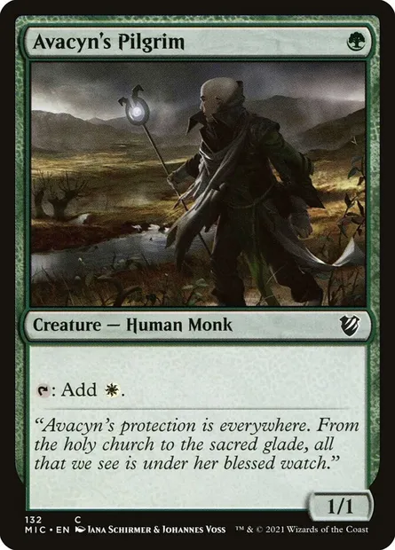 Avacyn's Pilgrim, Magic card MIC 132 — Midnight Hunt Commander set