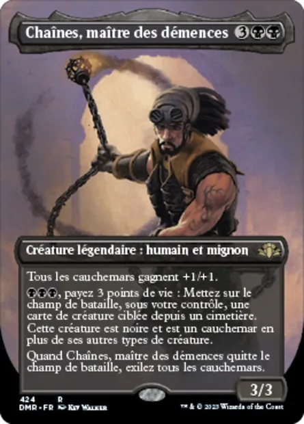 Chaînes, maître des démences, carte Magic DMR 424 — extension Dominaria Remastered