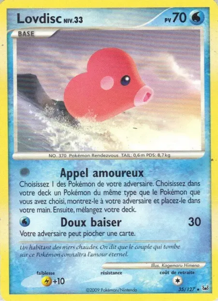 Lovdisc, carte Pokémon PL 35 — extension Platine