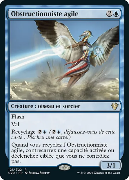 Obstructionniste agile, carte Magic C20 121 — extension Commander 2020
