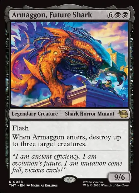 Armaggon, Future Shark, Magic card TMT 58 — Teenage Mutant Ninja Turtles set