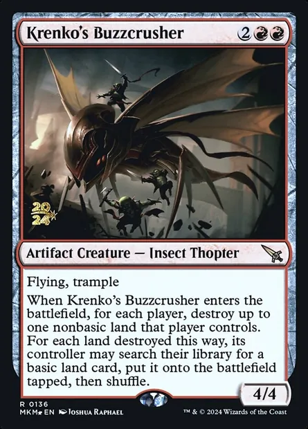 Krenko's Buzzcrusher, Magic card PMKM 136s — Murders at Karlov Manor Promos set