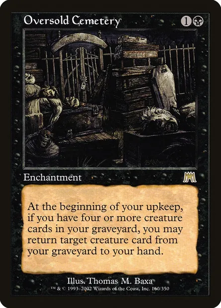 Cimetière surpeuplé, carte Magic ONS 160 — extension Carnage
