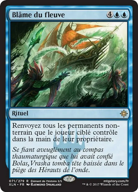 Blâme du fleuve, carte Magic XLN 71 — extension Ixalan