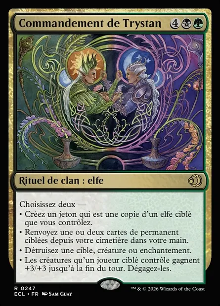 Commandement de Trystan, carte Magic ECL 247 — extension Lorwyn Eclipsed