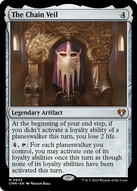 The Chain Veil, Magic card CMM 943 — Commander Masters set