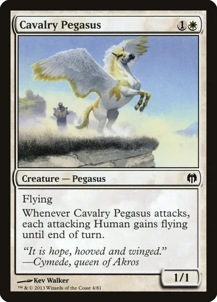 Cavalry Pegasus, Magic card DDL 4 — Duel Decks: Heroes vs. Monsters set