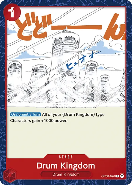 Drum Kingdom, One Piece card OP08-020 — TWO LEGENDS set