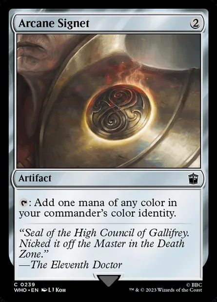 Arcane Signet, Magic card WHO 239 — Doctor Who set