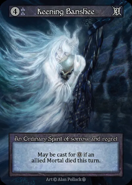 Keening Banshee, carte Sorcery ATH 034 — extension Arthurian Legends