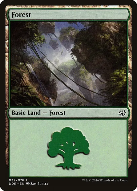 Forêt, carte Magic DDR 32 — extension Duel Decks: Nissa vs. Ob Nixilis