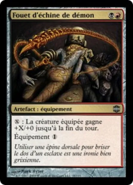 Fouet d'échine de démon, carte Magic ARB 39 — extension La Renaissance d'Alara