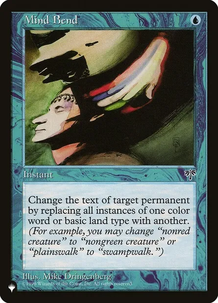 Mind Bend, Magic card PLST MIR-77 — The List set