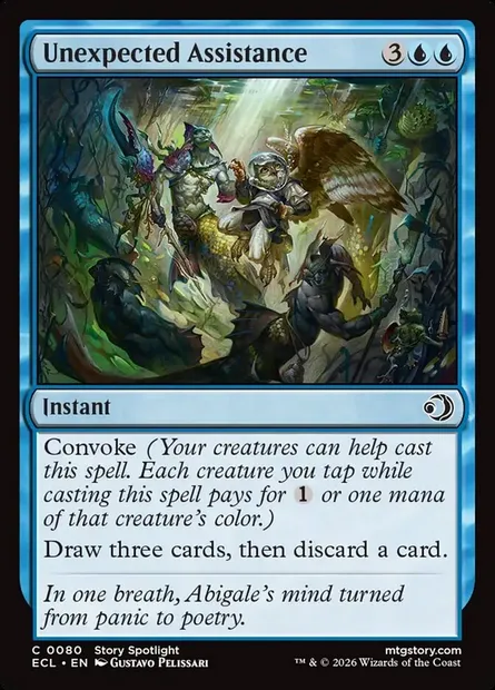 Unexpected Assistance, Magic card ECL 80 — Lorwyn Eclipsed set