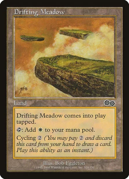 Drifting Meadow, Magic card USG 320 — Urza's Saga set