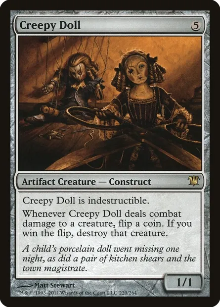 Creepy Doll, Magic card ISD 220 — Innistrad set