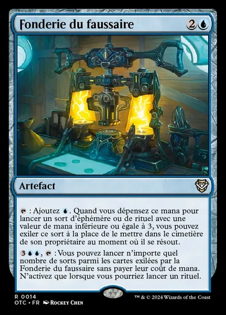 Fonderie du faussaire, carte Magic OTC 14 — extension Outlaws of Thunder Junction Commander
