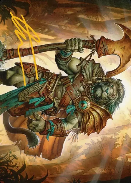 Ajani, Outland Chaperone // Ajani, Outland Chaperone, Magic card AECL 28 — Lorwyn Eclipsed Art Series set