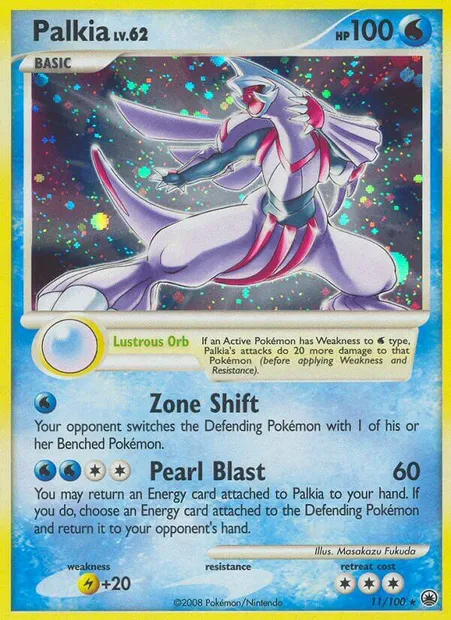 Palkia, Pokémon card MD 11 — Majestic Dawn set