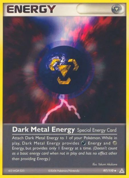 Dark Metal Energy, Pokémon card HP 97 — Holon Phantoms set
