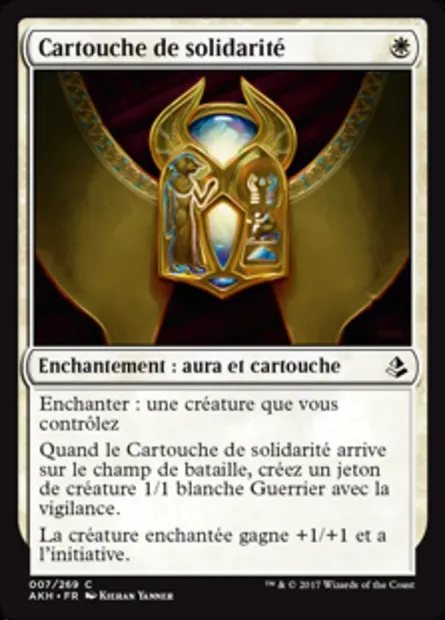 Cartouche de solidarité, carte Magic AKH 7 — extension Amonkhet