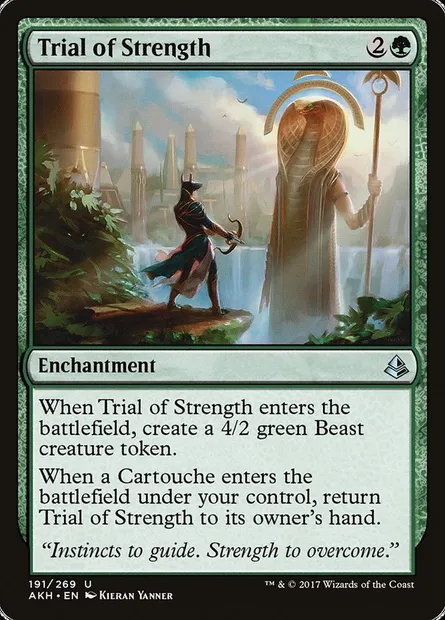 Trial of Strength, Magic card AKH 191 — Amonkhet set