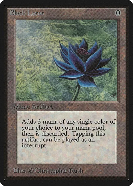 Black Lotus, carte Magic LEB 233 — extension Limited Edition Beta