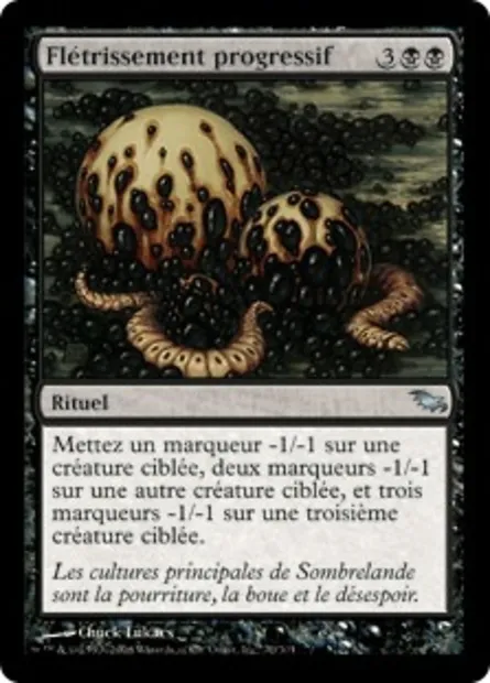 Flétrissement progressif, carte Magic SHM 70 — extension Sombrelande
