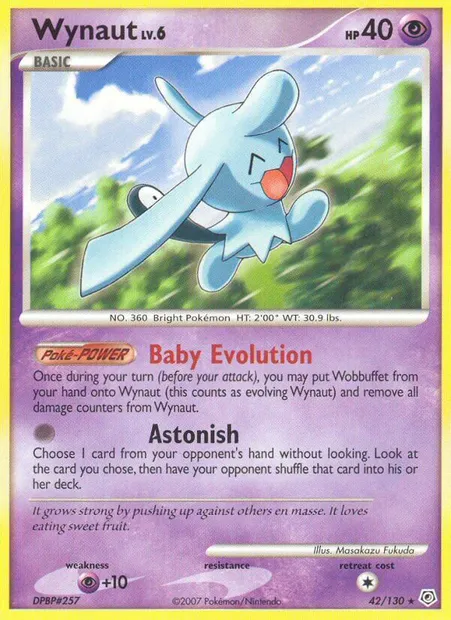 Wynaut, Pokémon card DP 42 — Diamond & Pearl set