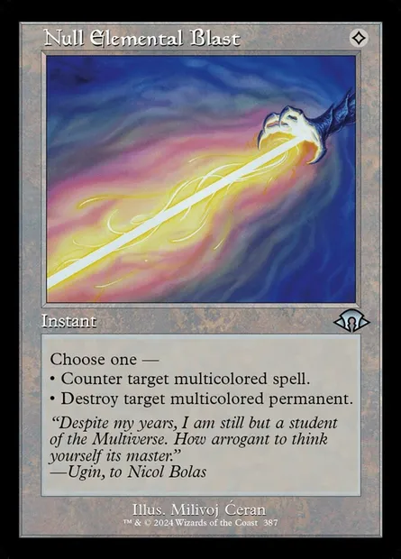 Null Elemental Blast, Magic card MH3 387 — Modern Horizons 3 set