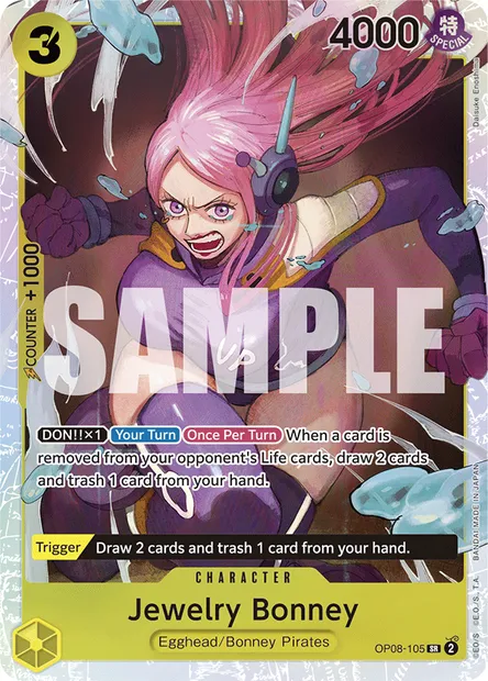 Jewelry Bonney, carte One Piece OP08-105 — extension TWO LEGENDS
