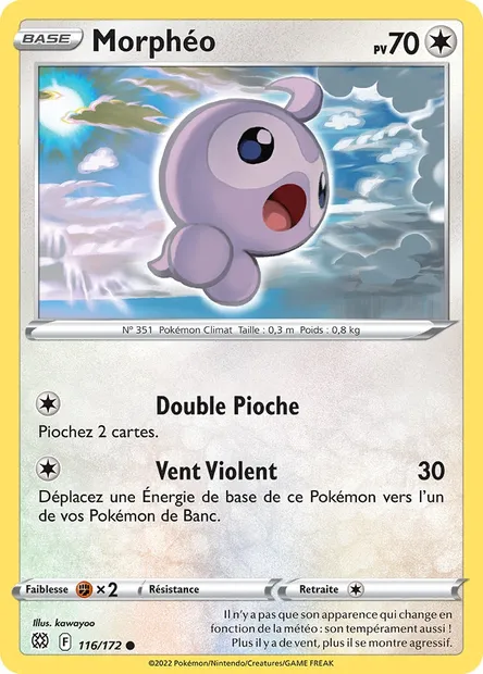 Morphéo, carte Pokémon BRS 116 — extension Stars Étincelantes