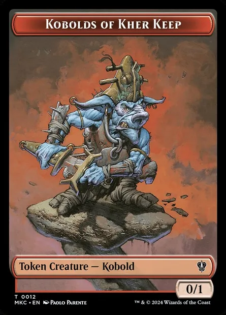 Kobolds of Kher Keep, Magic card TMKC 12 — Murders at Karlov Manor Commander Tokens set