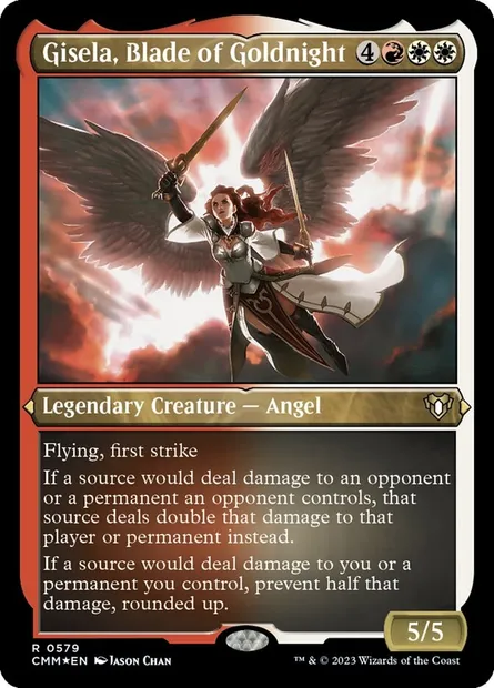 Gisela, Blade of Goldnight, Magic card CMM 579 — Commander Masters set
