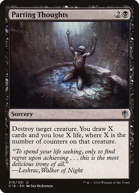Parting Thoughts, Magic card C16 15 — Commander 2016 set
