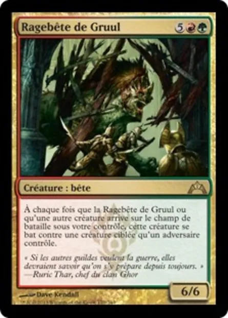 Ragebête de Gruul, carte Magic GTC 170 — extension Insurrection