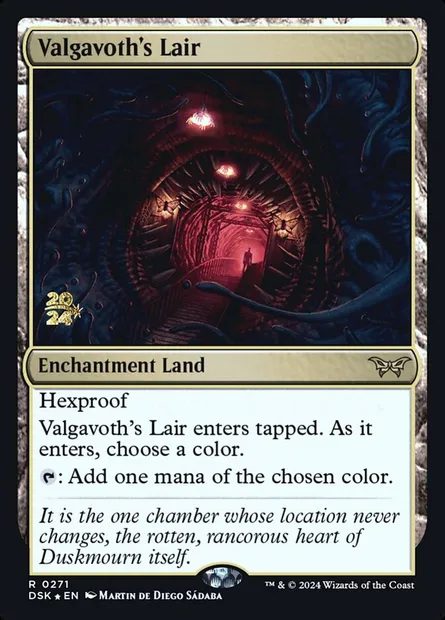 Repaire de Valgavoth, carte Magic PDSK 271s — extension Duskmourn: House of Horror Promos