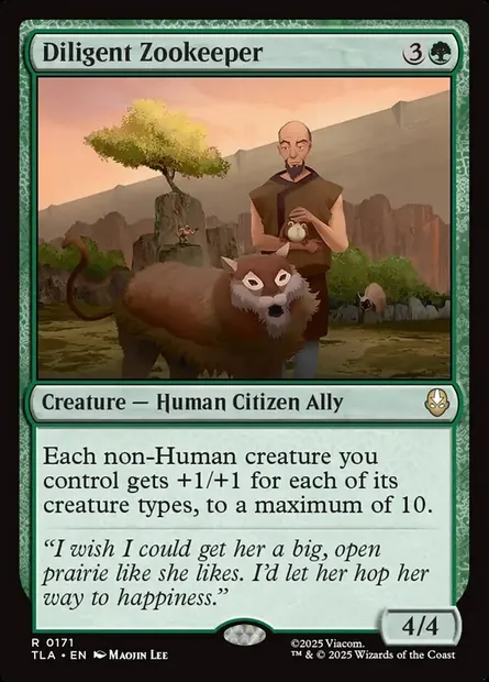 Diligent Zookeeper, Magic card TLA 171 — Avatar: The Last Airbender set